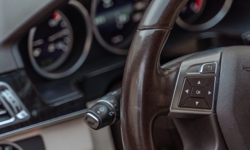 Brown and Black Honda Steering Wheel